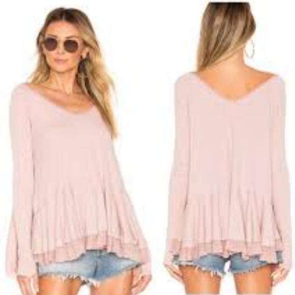 We The Free Tops - We The Free by Free People Tangerine Long Sleeve Tee Size XS‎